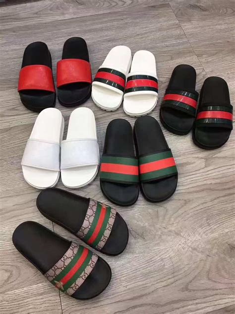 fake gucci sliders|how to authenticate gucci shoes.